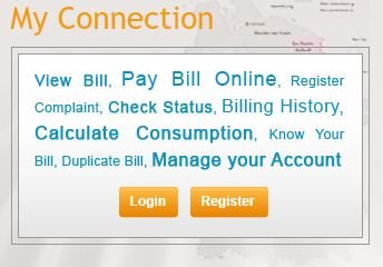Consumer login or registration at uppcl website