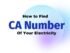 CA number, Consumer number, Consumer ID in electricity bill